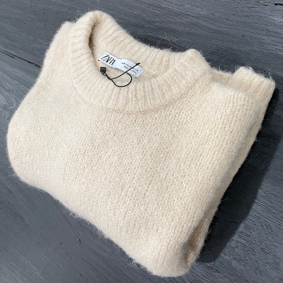 ZARA Cropped Knit Sweater - Picture 4 of 7